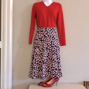 NWOT J. Crew Hearts midi skirt size 12!!!